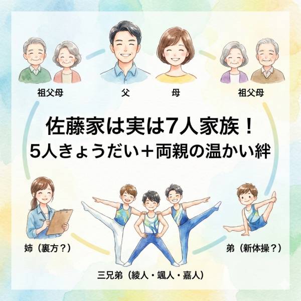 佐藤三兄弟の家族構成は？父親とお母さんの顔や年齢も詳しく！