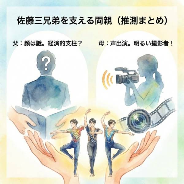 佐藤三兄弟の家族構成は？父親とお母さんの顔や年齢も詳しく！