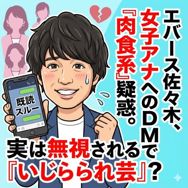 エバース佐々木の彼女は誰？イケメンなモテエピソードや好きなタイプがヤバイ