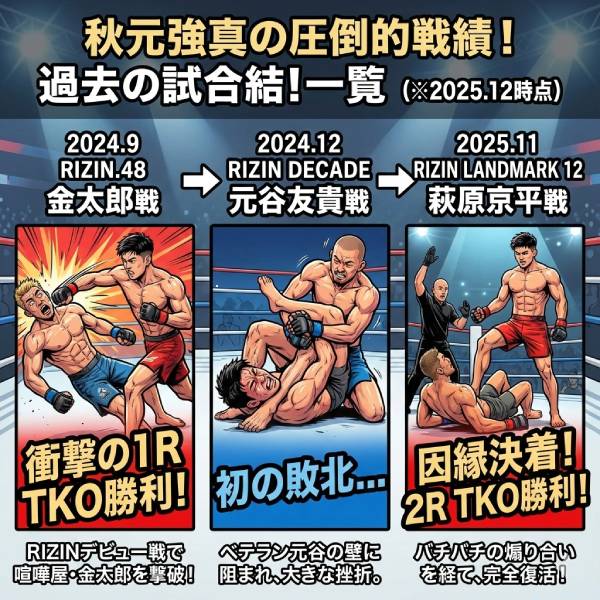 秋元強真の年齢・身長体重Wiki風プロフィール！戦績・年収を完全網羅