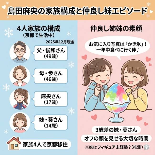 島田麻央の父親の職業は？金持ち説を検証！母親の職業や妹など家族構成も