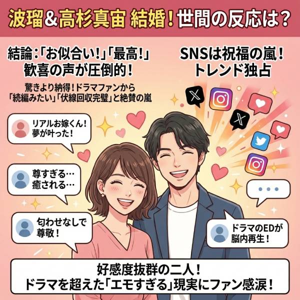 【祝】波瑠と高杉真宙が結婚!年の差や馴れ初めは"わたしのお嫁くん"?ウエディングドレスや妊娠説も調査