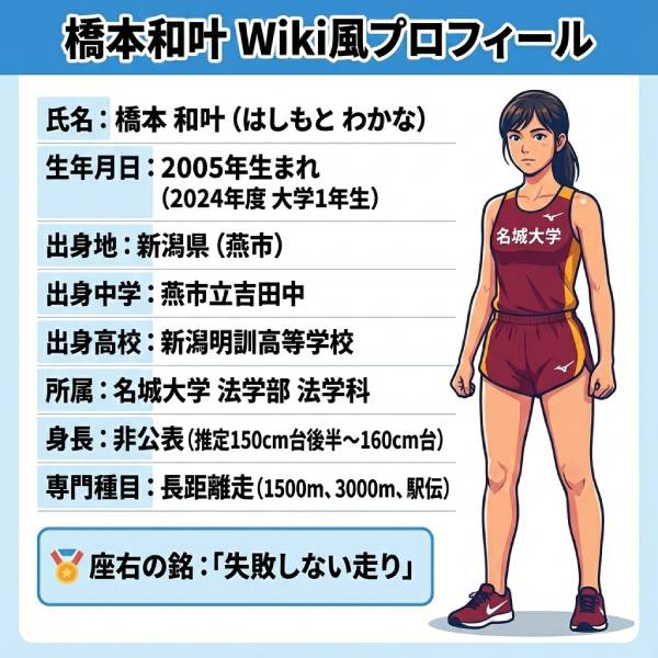 橋本和叶の出身高校や中学はどこ？名城大学スーパールーキーの衝撃記録！