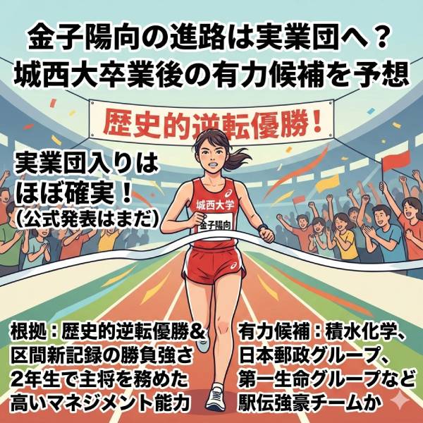 金子陽向の進路は実業団？区間賞の走りや兼子心晴との姉妹説を徹底調査！
