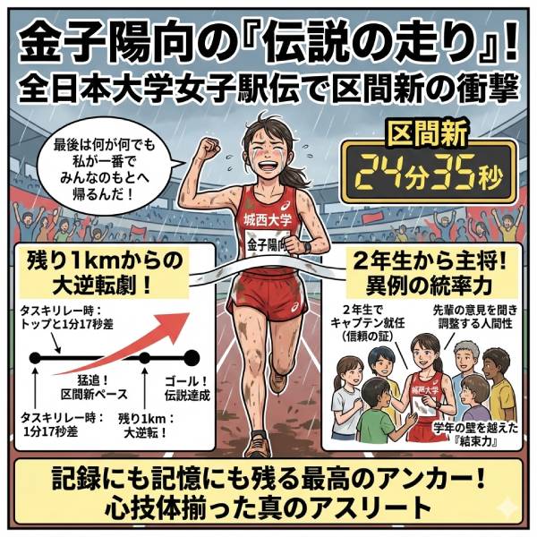 金子陽向の進路は実業団？区間賞の走りや兼子心晴との姉妹説を徹底調査！