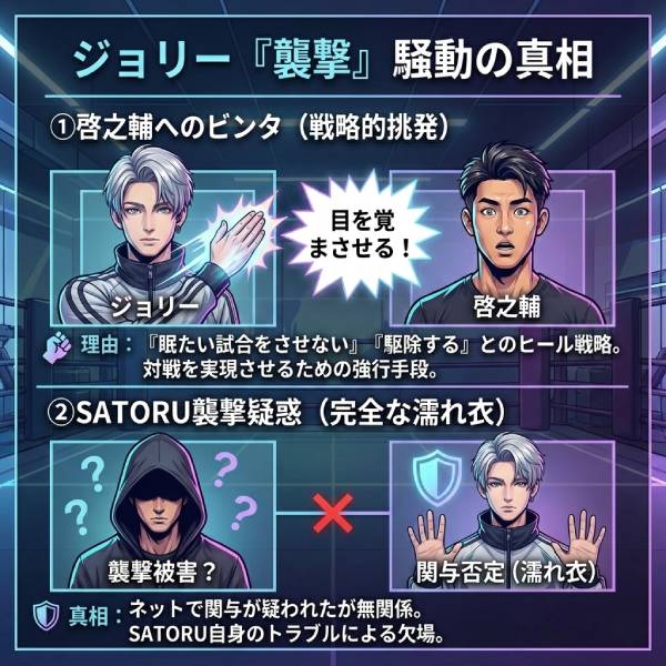 ジョリーの結婚した妻や安保瑠輝也との関係！襲撃理由やWiki経歴