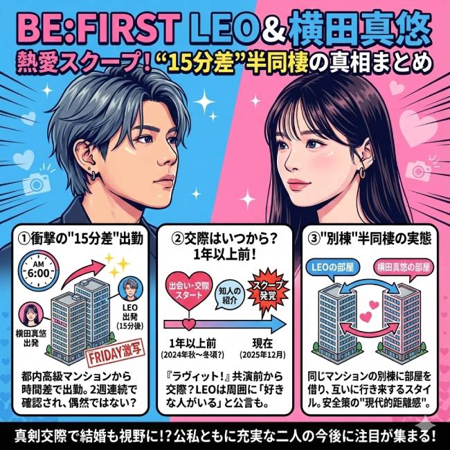 横田真悠は誰？BE:FIRSTレオの交際はいつから？匂わや馴れ初めも！