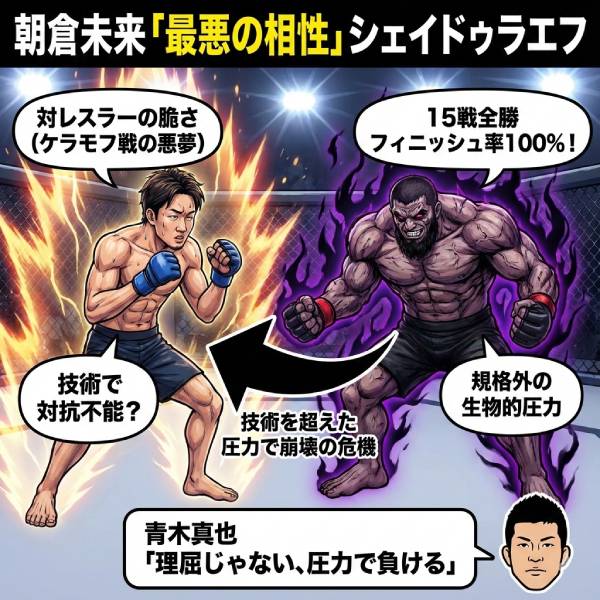 シェイドゥラエフに弱点発覚？過去動画から判明した朝倉未来が勝てる「唯一のパターン」を徹底分析