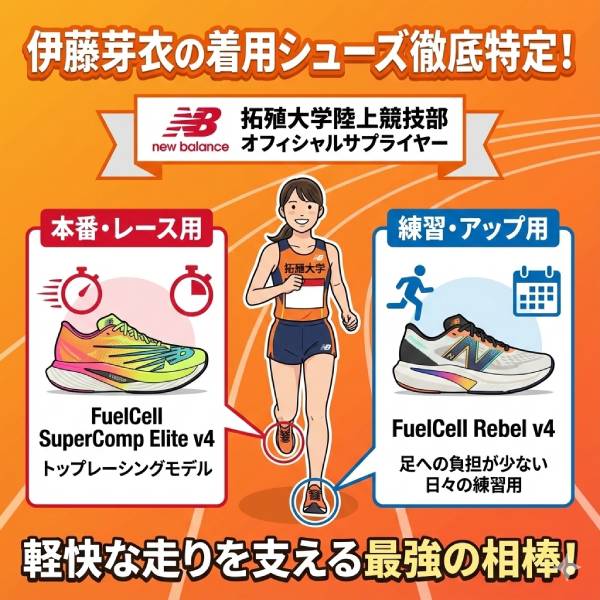 伊藤芽衣(拓殖大)がかわいい！動画の「体調管理」秘訣は？Wiki経歴やシューズも調査