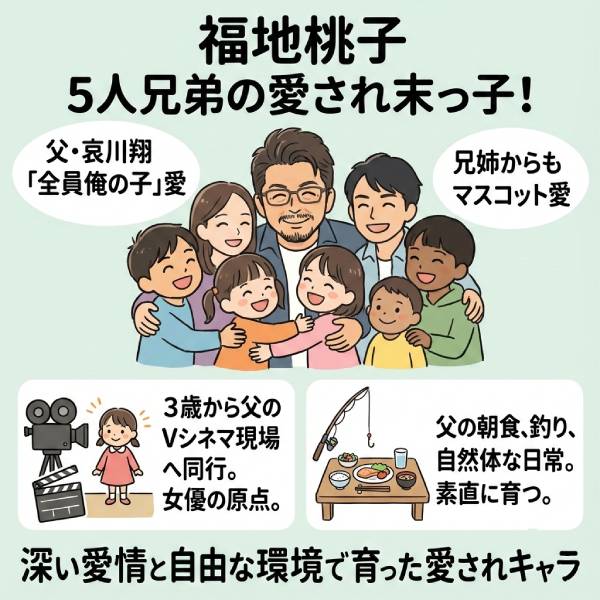 福地桃子の兄弟5人の職業は？姉のMINAMIが美人！父・哀川翔との家系図も公開