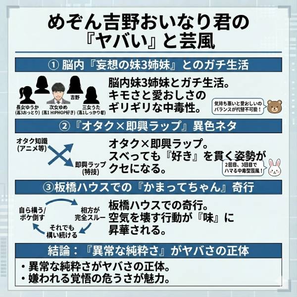 めぞん吉野おいなり君の本名/年齢等wikiプロフィール!キャラがヤバイ理由や板橋ハウスの活躍も紹介